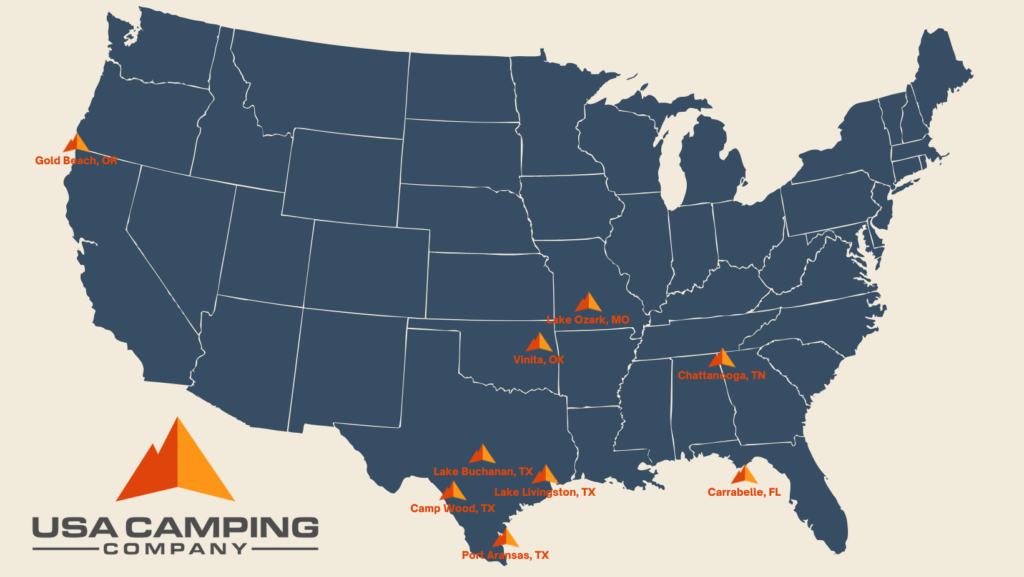 USA Camping Company location map