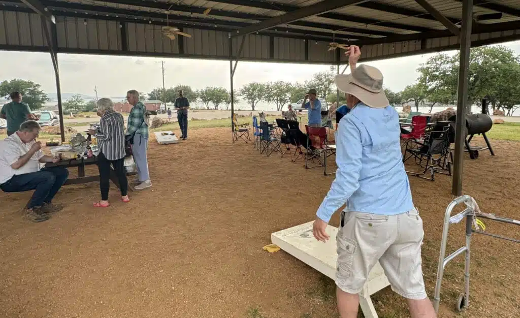 Gathering in Pavilion Lake Buchanan