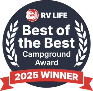 RV Life Best of the best 2025 Award winner Lake Buchanan RV & Cabin Resort 