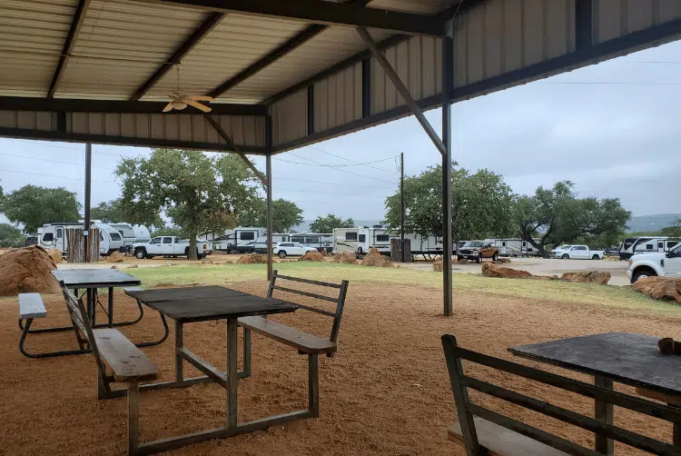 Extended Stays 10 Lake Buchanan RV & Cabin Resort Pavilion